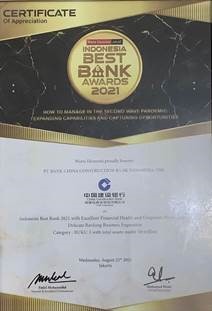 Indonesia Best Bank Award 2021
