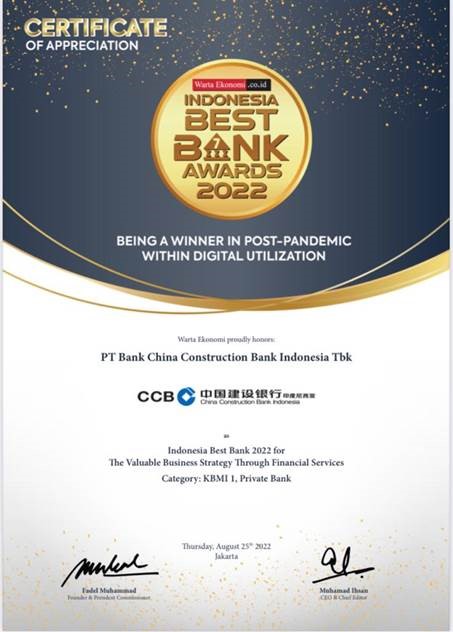 Indonesia Best Bank Awards 2022