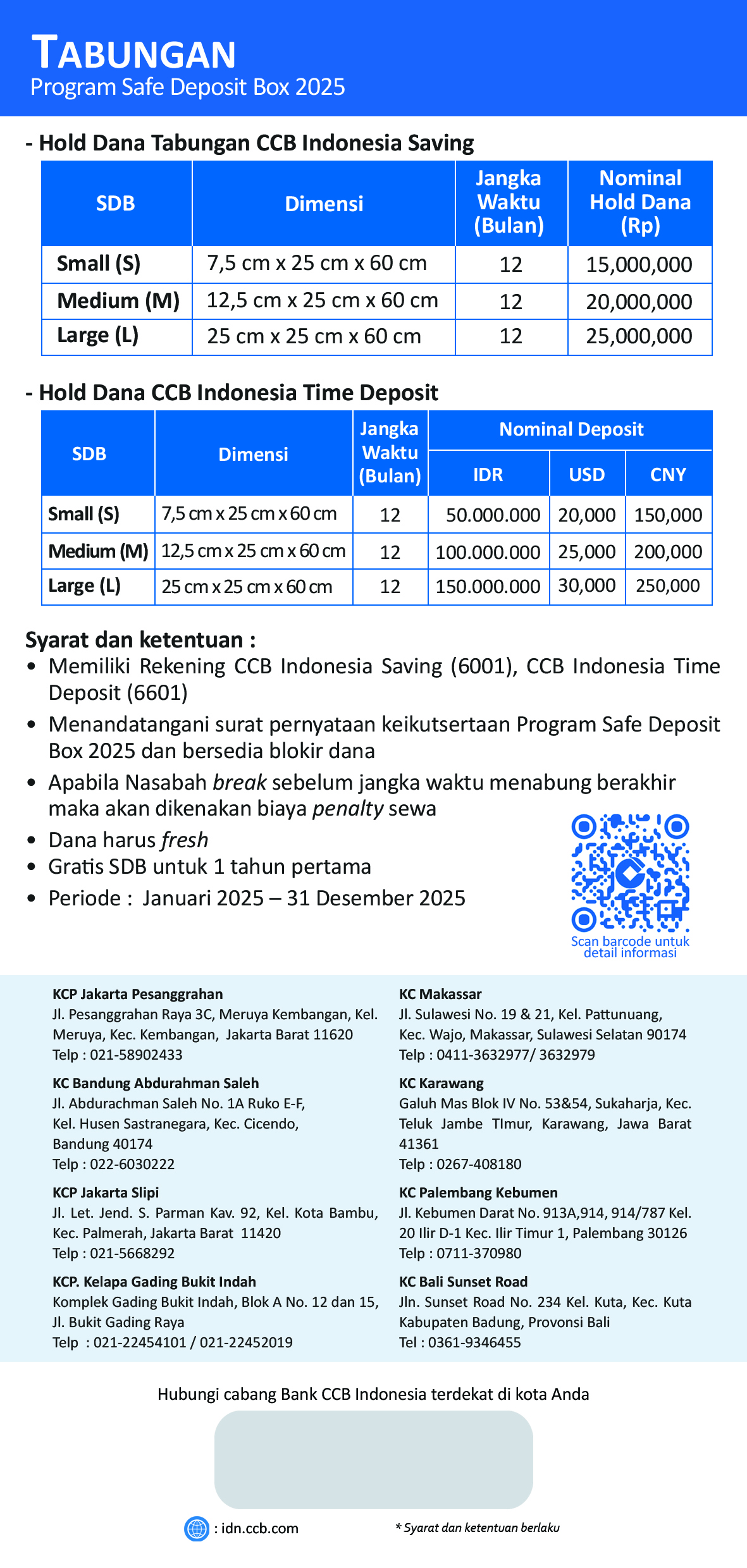 Brosur Save Deposit Box