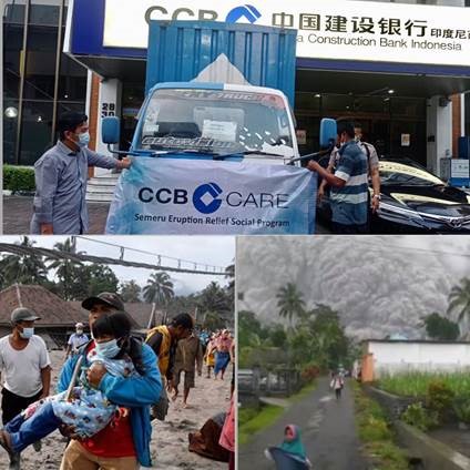 Bantuan sosial CCB Indonesia untuk pengungsi dari letusan Gunung Semeru