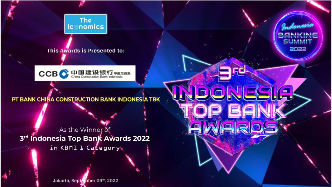 3rd Indonesia Top Bank Award 2022 in KBMI 1 Category